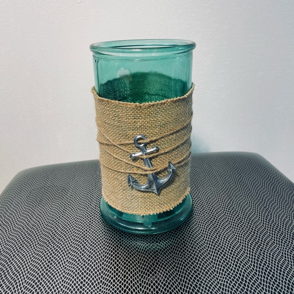 🌿TWO GLASS Containers or Vases Nautical Decor - Picture 6 of 8